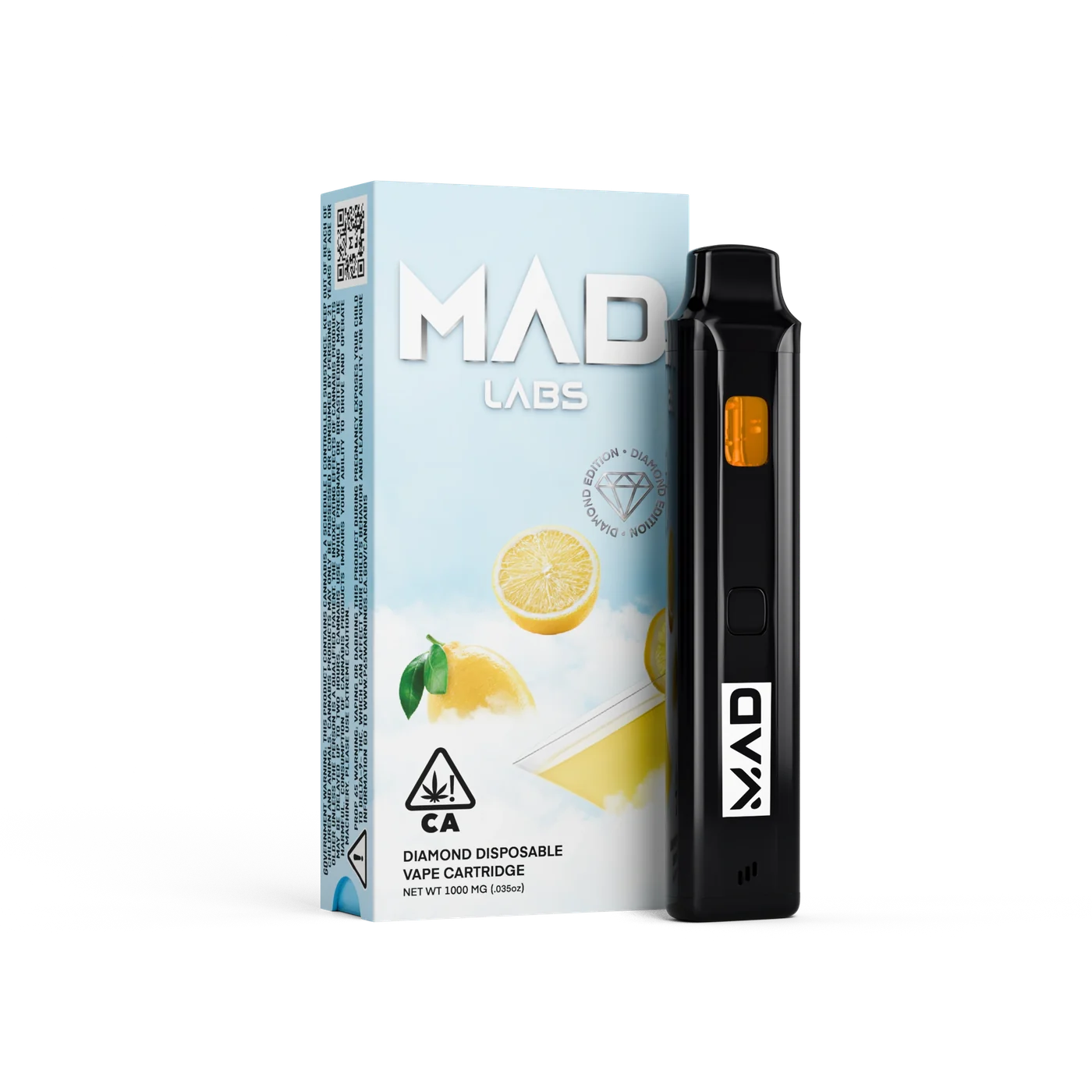 Mad Labs Lemon Drop 1G Liquid Diamonds All-in-One