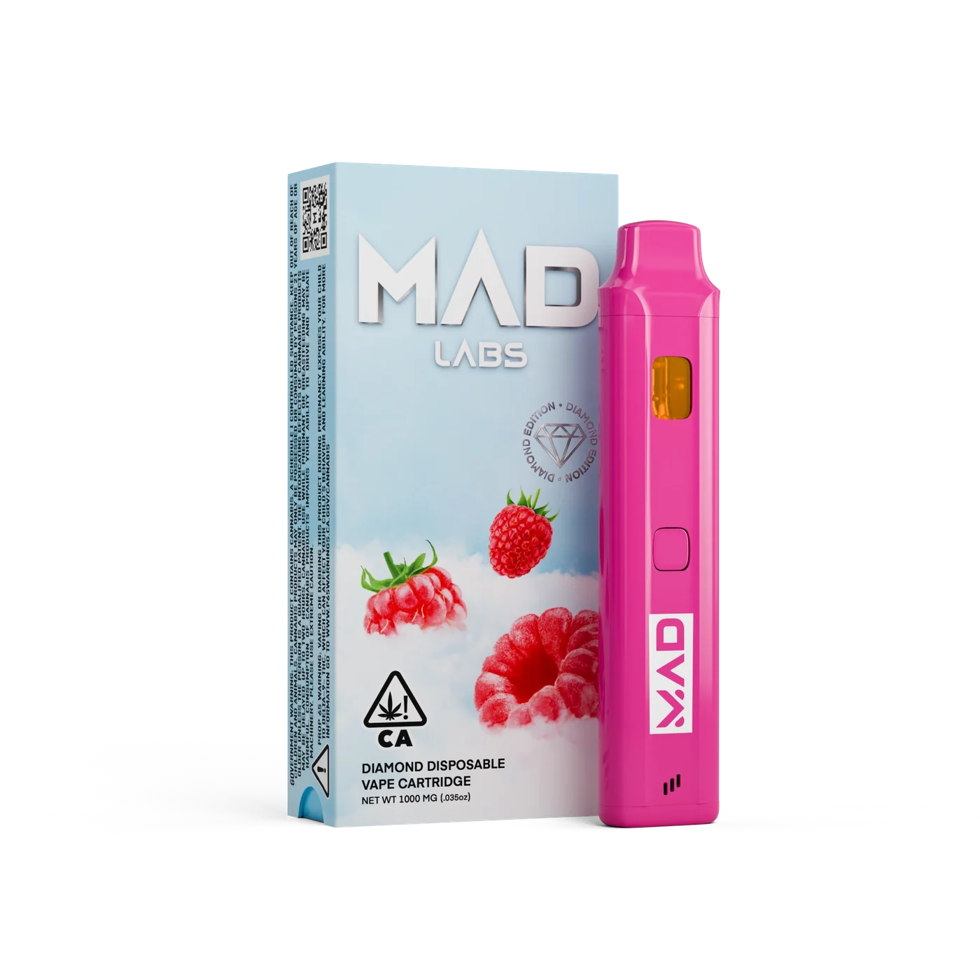 Mad Labs Sour Razz 1G Liquid Diamonds All-in-One