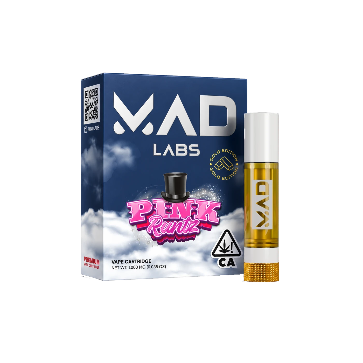 Mad Labs Pink Runtz 1G 510 Cartridge