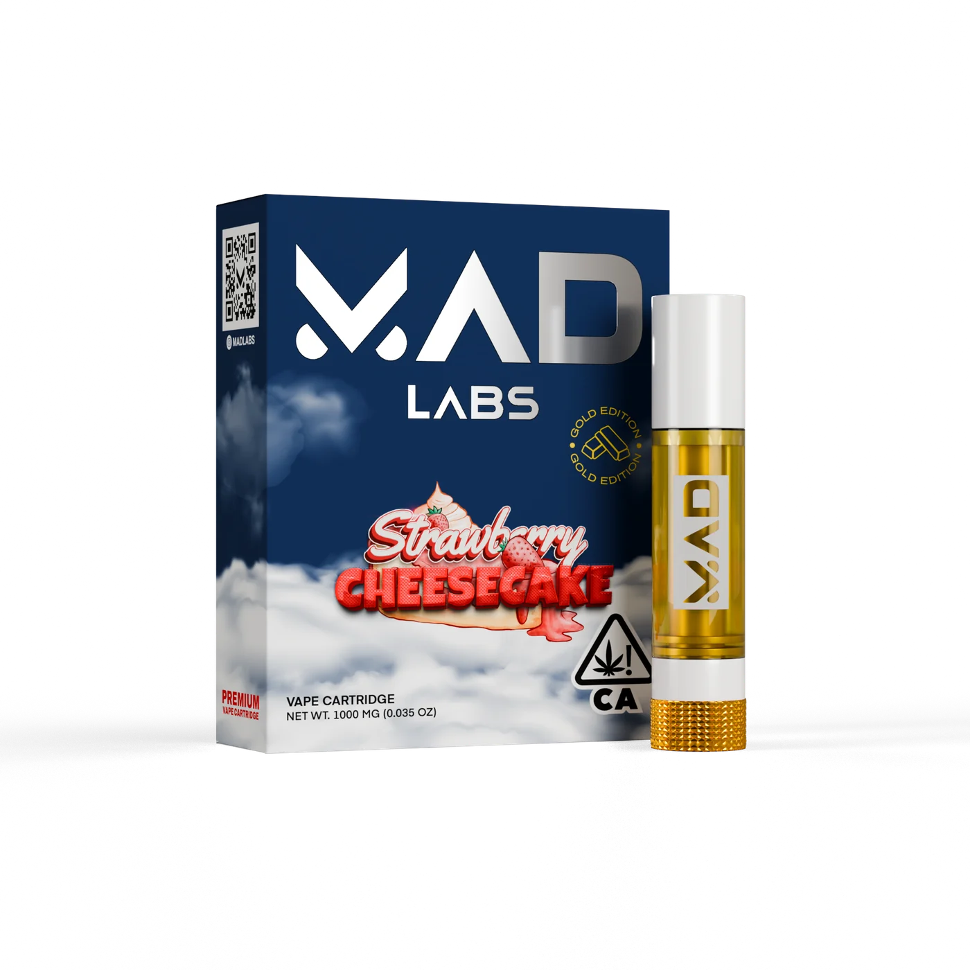 Mad Labs Strawberry Cheesecake 1G 510 Cartridge