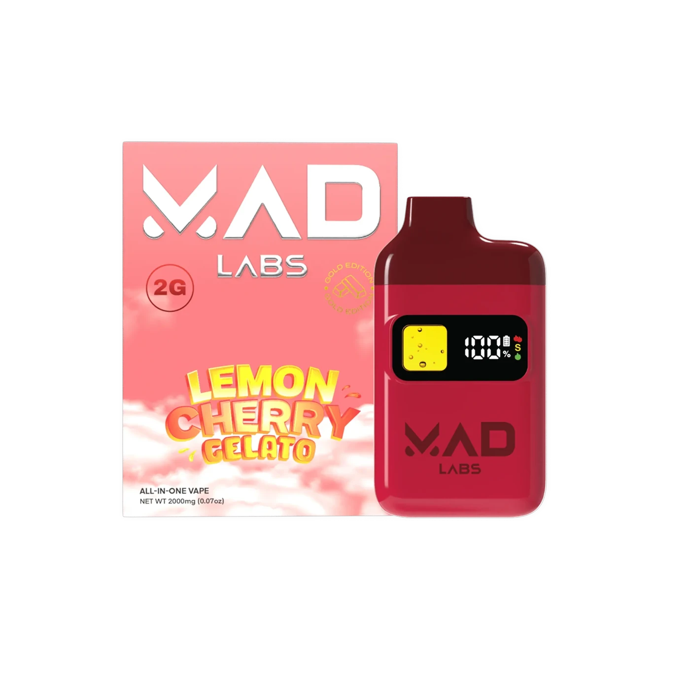 Mad Labs Lemon Cherry Gelato 2G Disposable