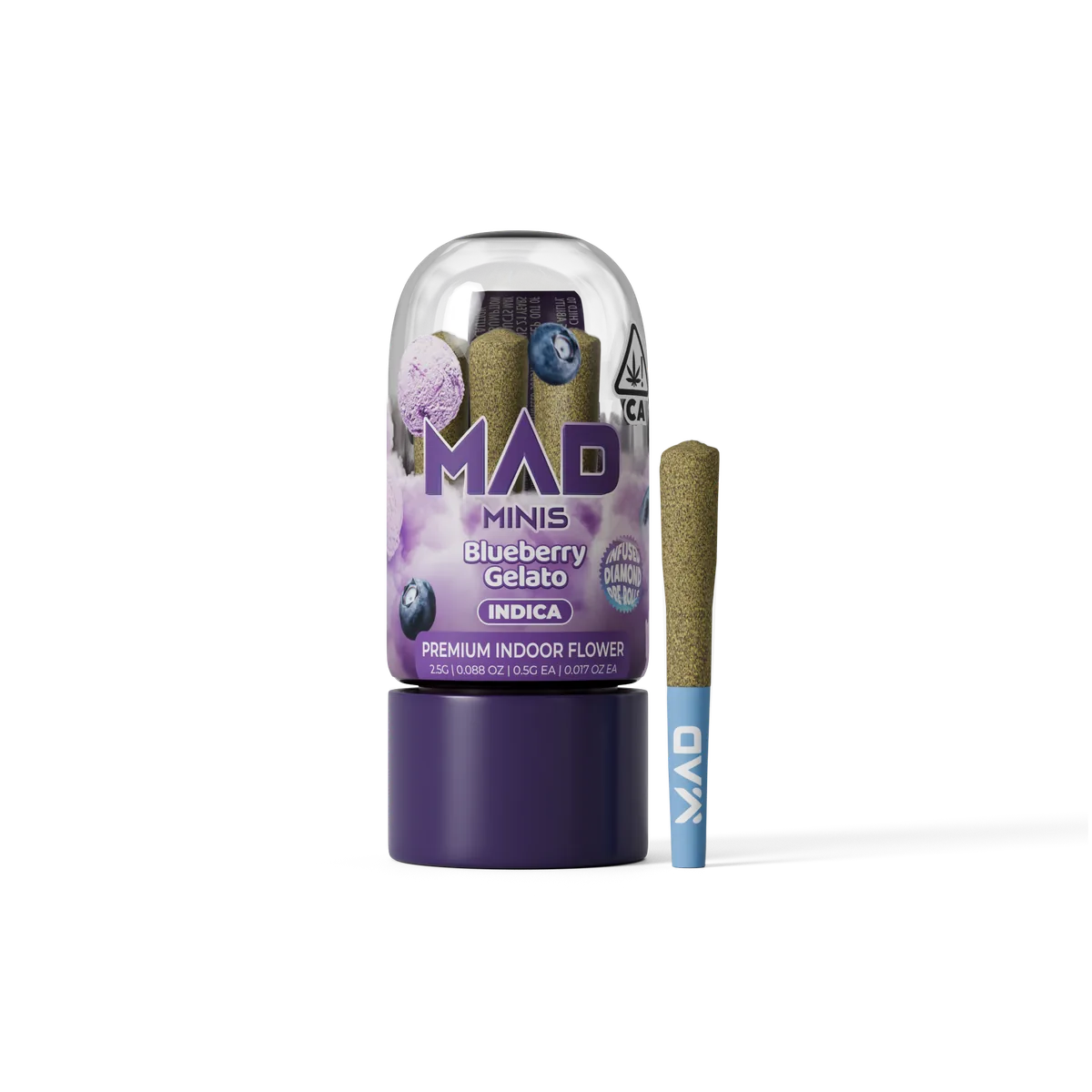 Mad Labs Blueberry Gelato Diamond-Infused Minis