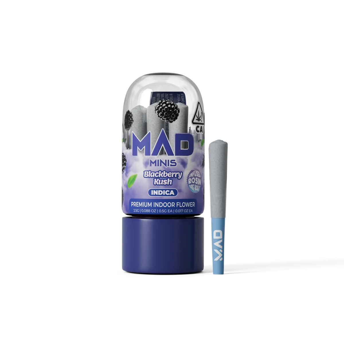 Mad Labs Blackberry Kush Rosin-Infused Minis